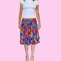 Colorful cotton skort