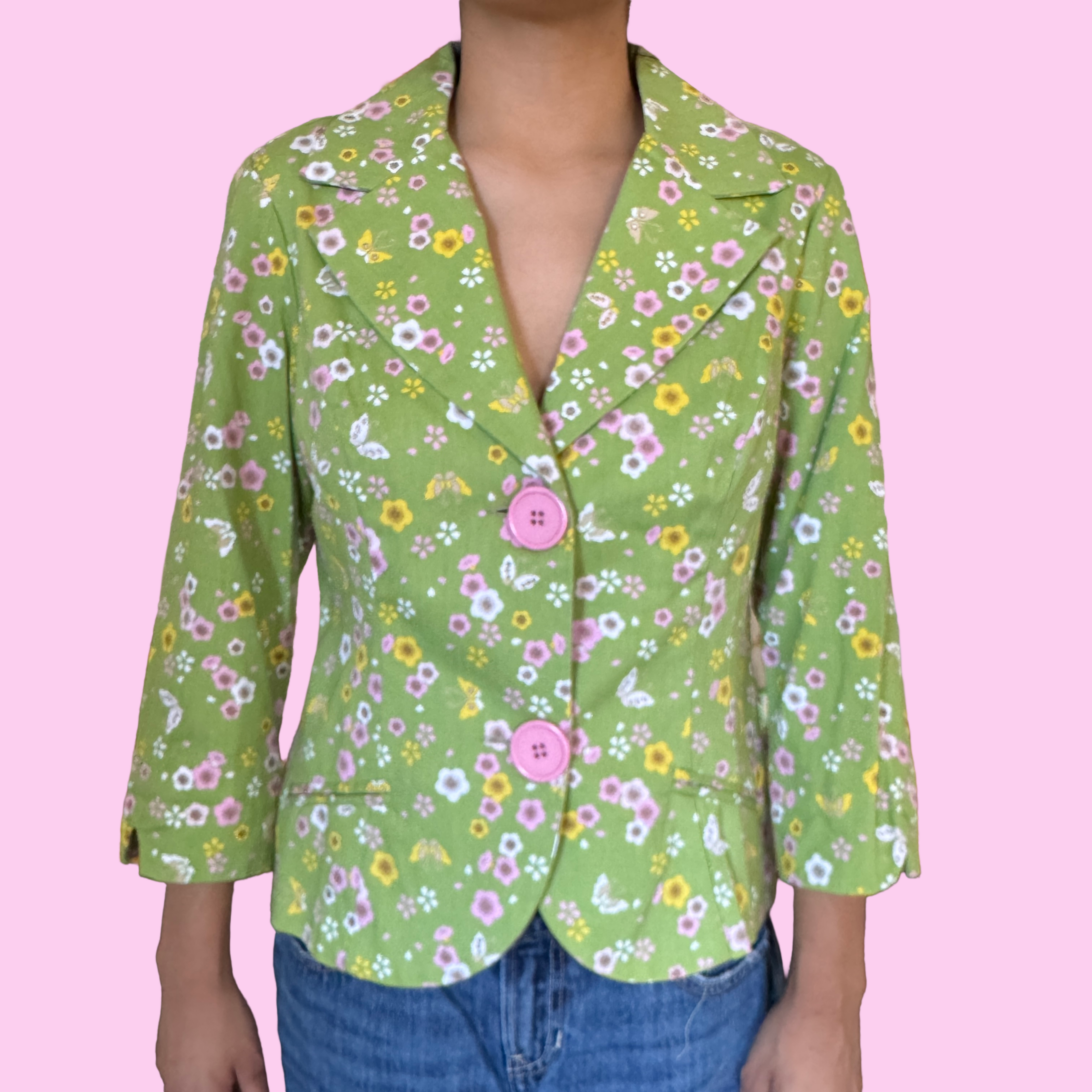 Vintage floral blazer