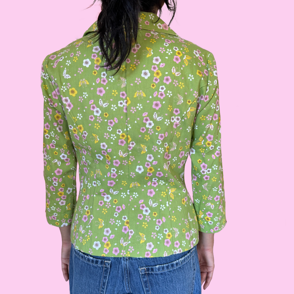 Vintage floral blazer