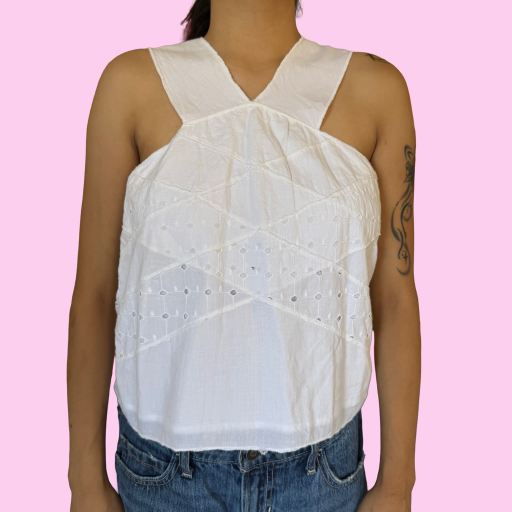Vintage Hurley eyelet top