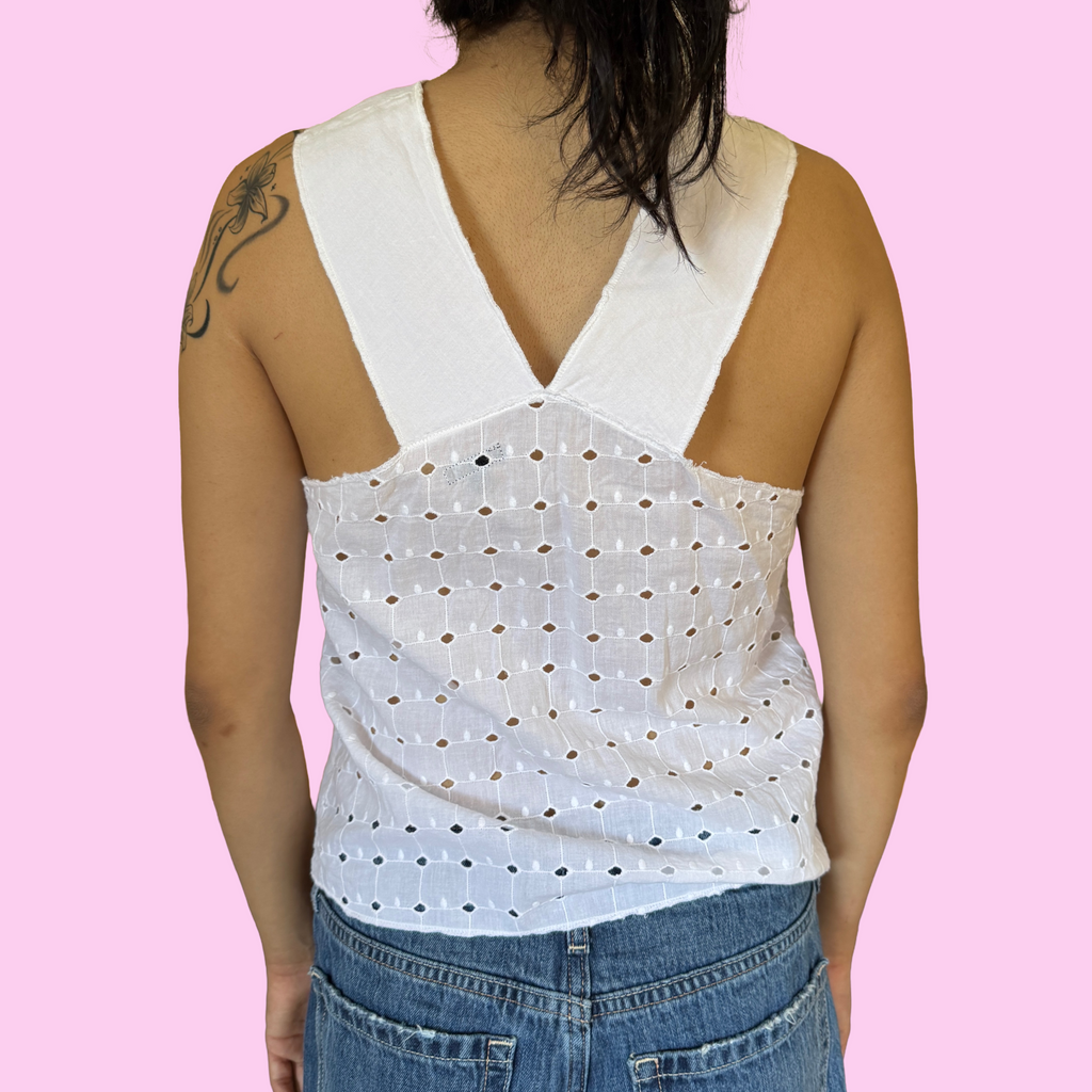 Vintage Hurley eyelet top