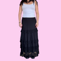 Vintage tulle ruffled skirt