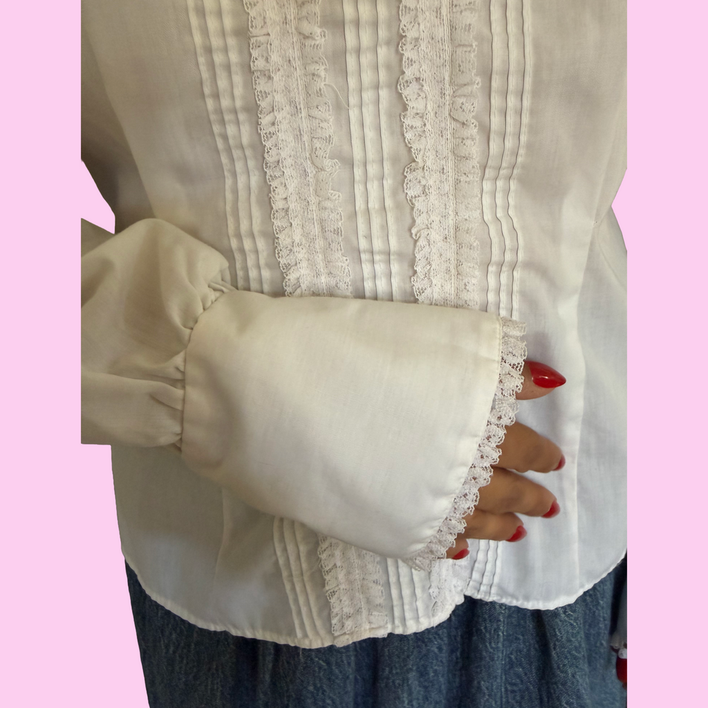 70s/80s Victorian inspired top