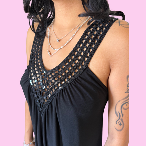 90s sequin mini dress