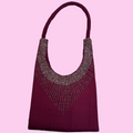 Silk beaded purse