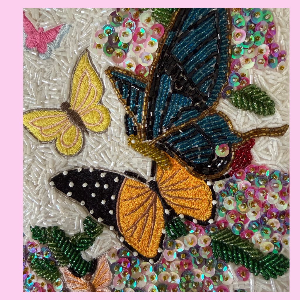 Fairy beaded butterfly purse