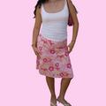 Vintage floral midi skirt