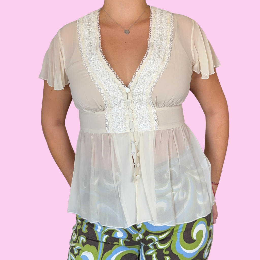 Silk whimsy blouse