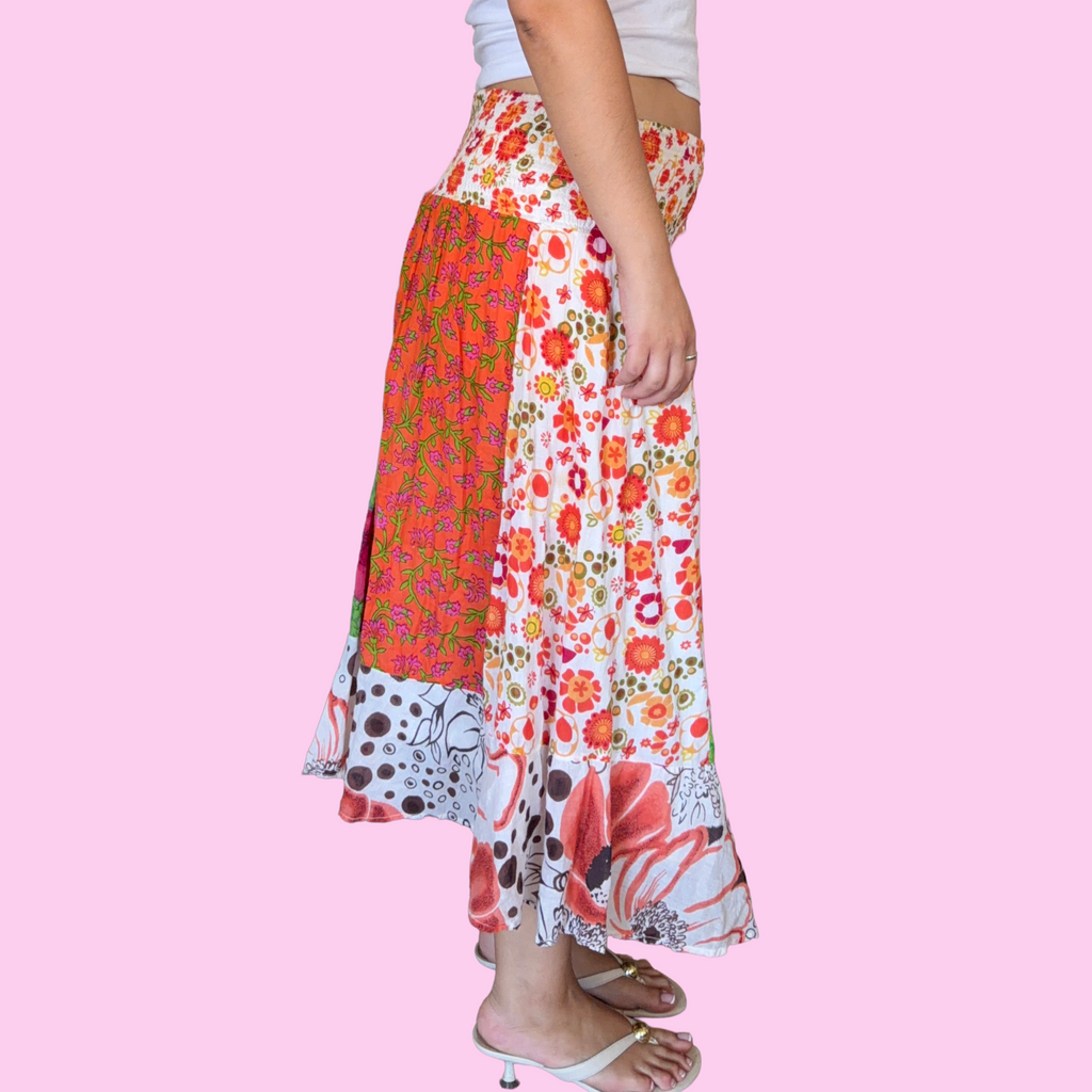 Groovy summer patchwork skirt