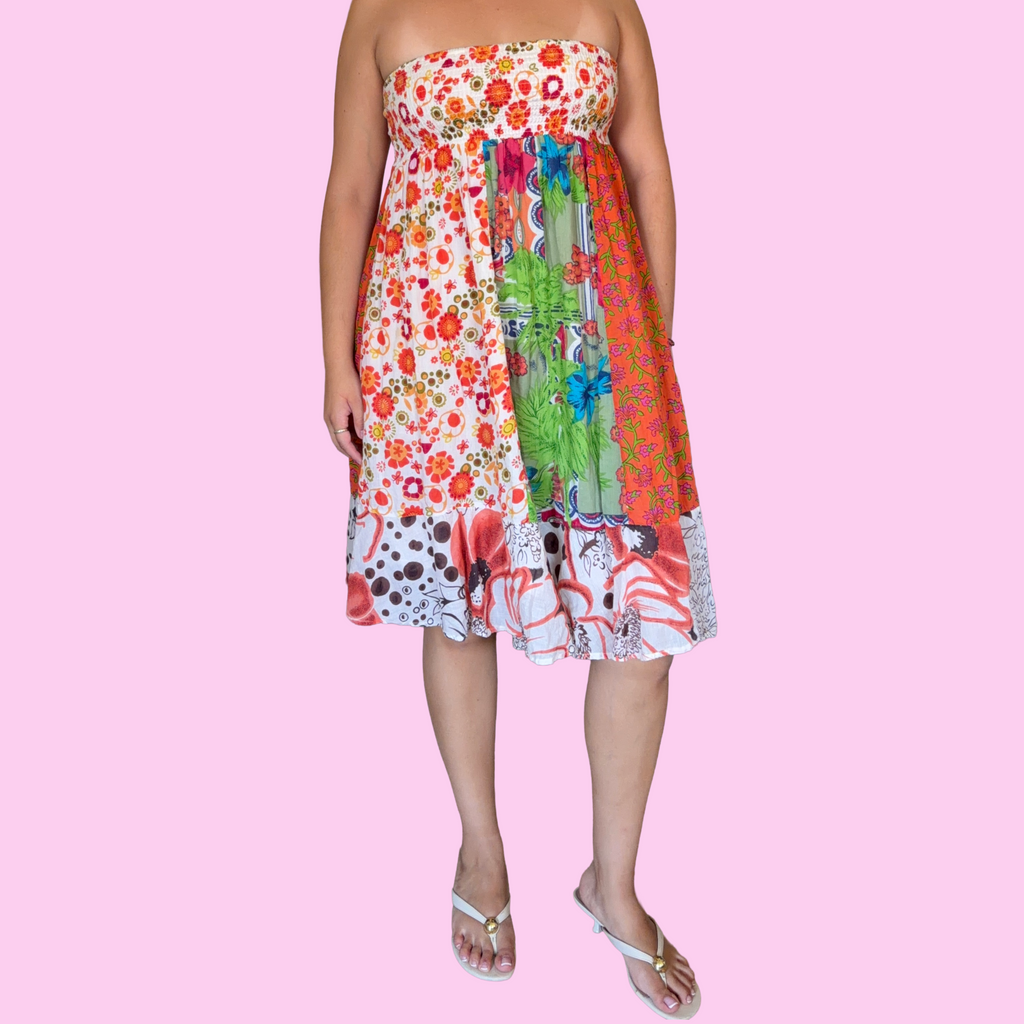 Groovy summer patchwork skirt