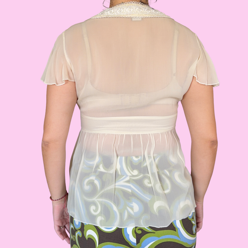 Silk whimsy blouse