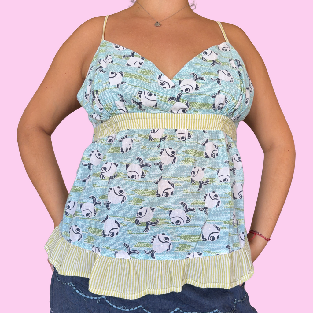 Vintage fishy tank top