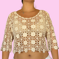 Flower crochet top