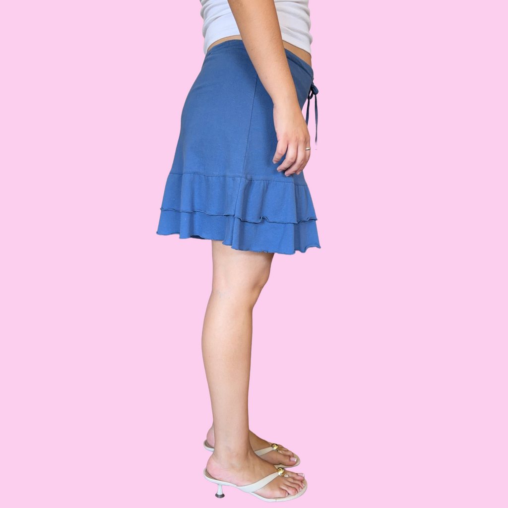 Stretchy cotton jersey skirt