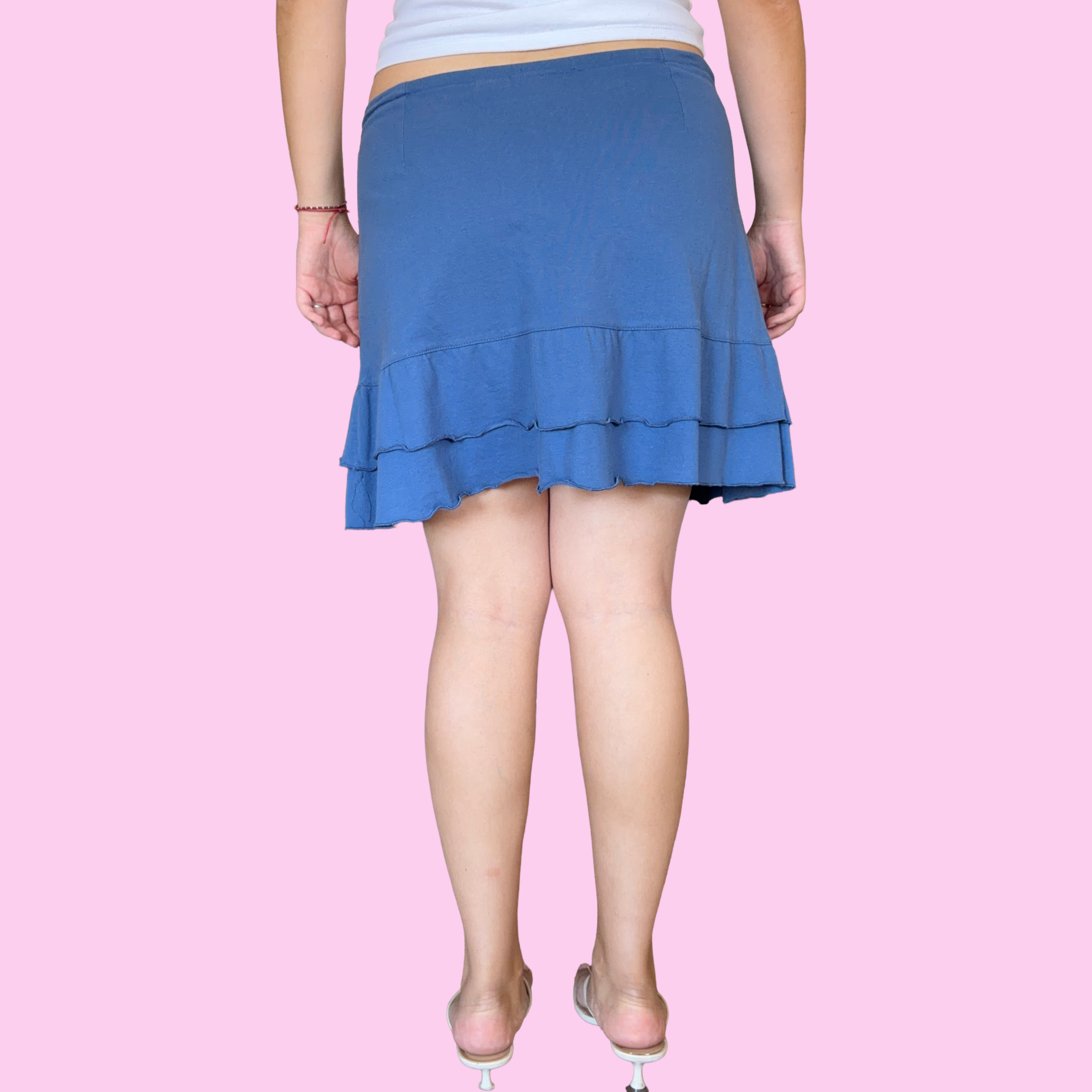 Stretchy cotton jersey skirt