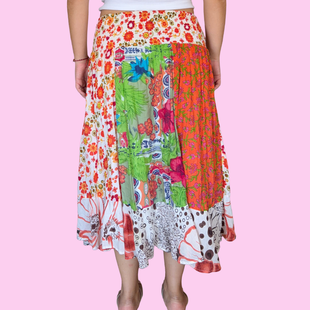 Groovy summer patchwork skirt