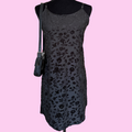Velvet burnout 90s slip dress