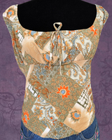Paisley Y2K babydoll top