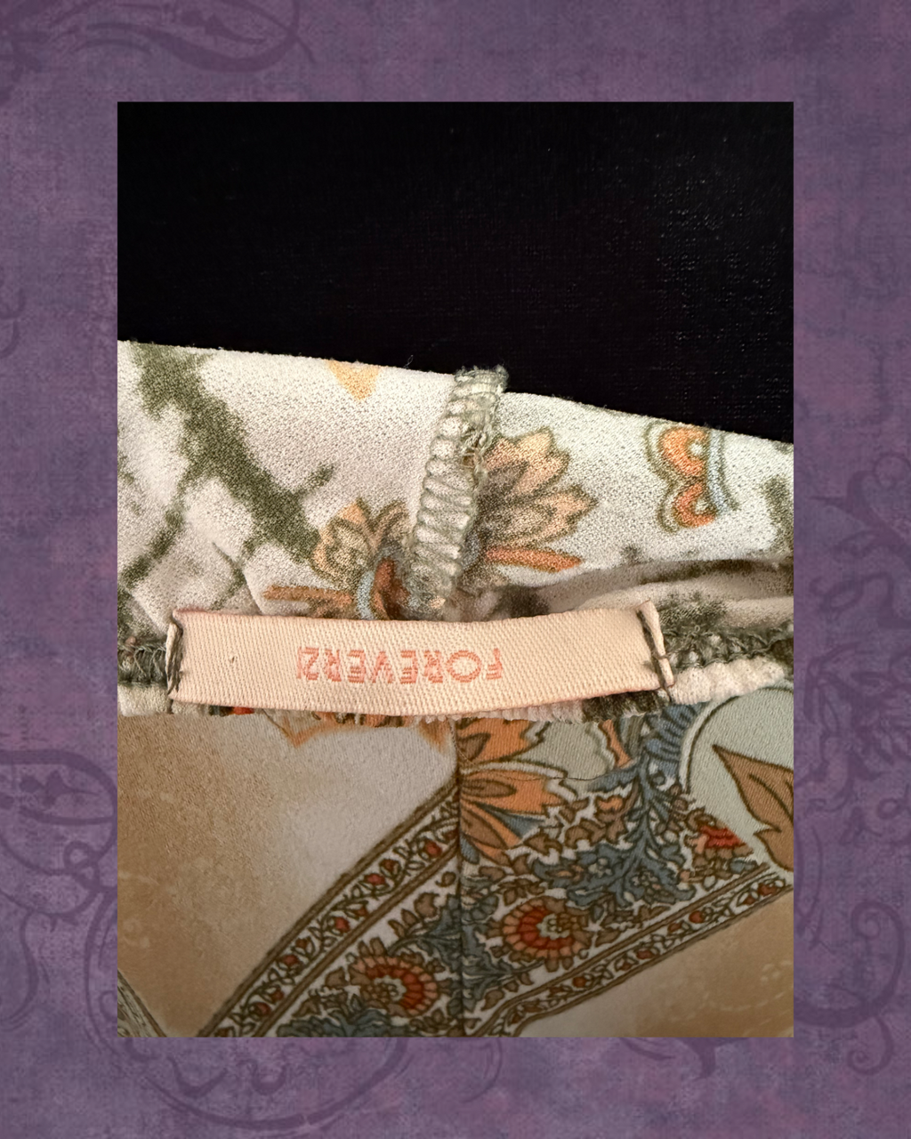Paisley Y2K babydoll top