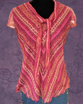 Silk chevron blouse