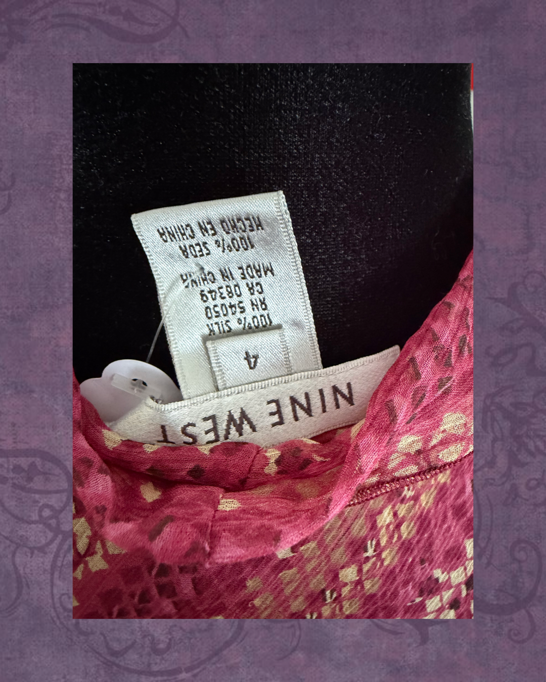 Silk chevron blouse