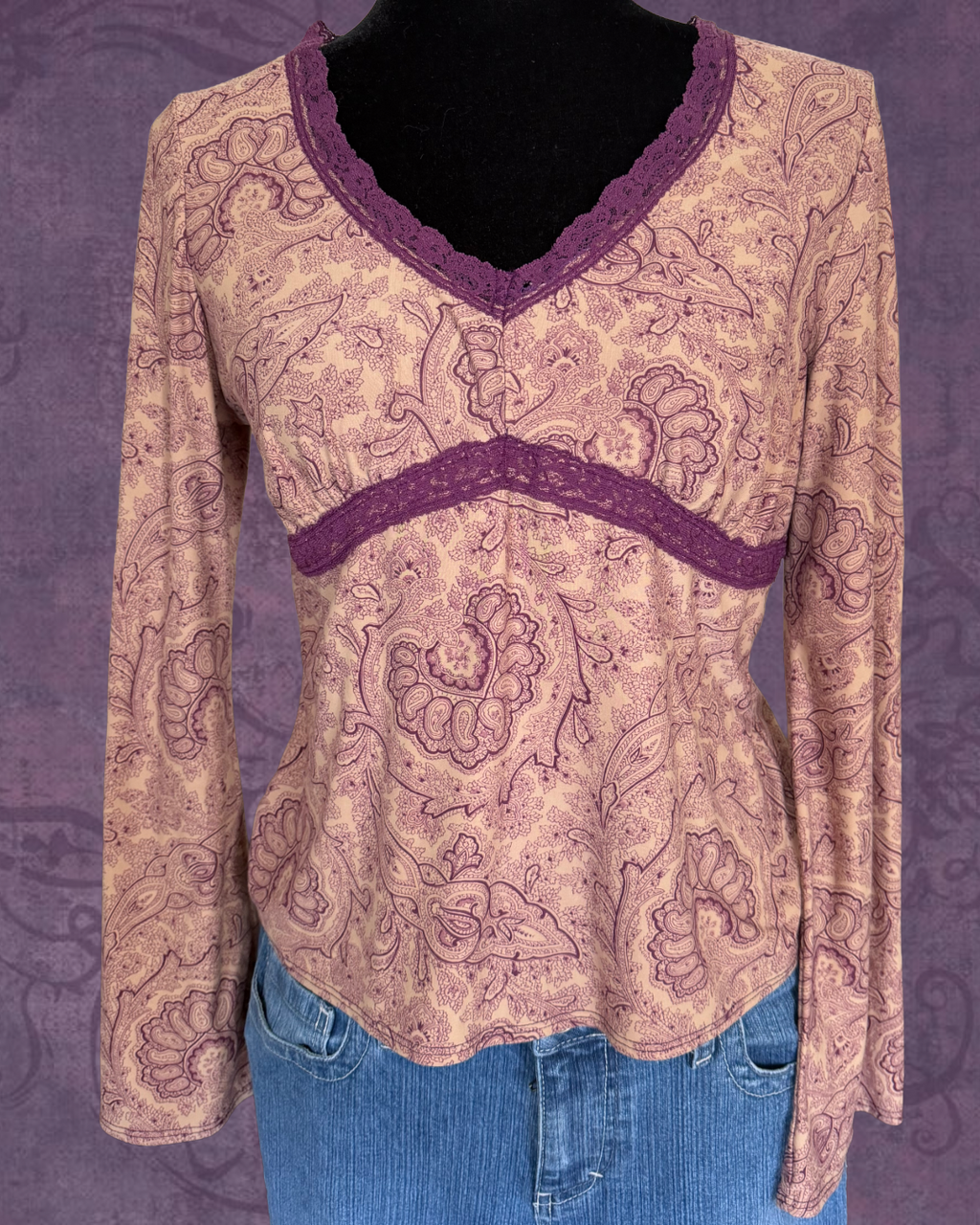 Paisley whimsy long sleeve