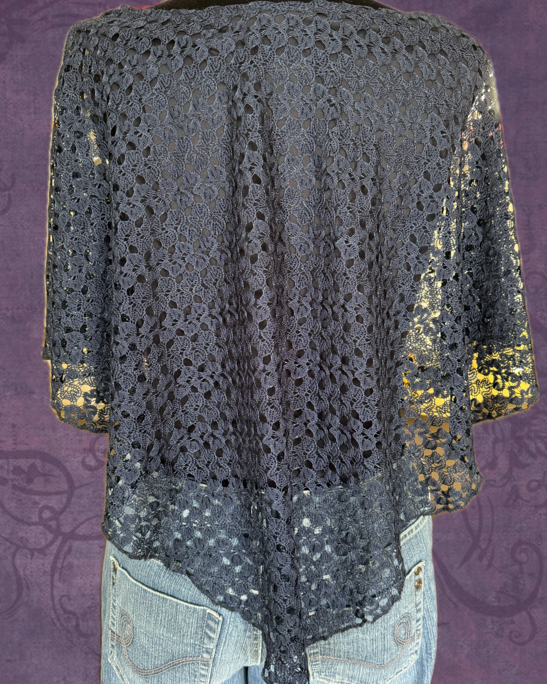Lace poncho top