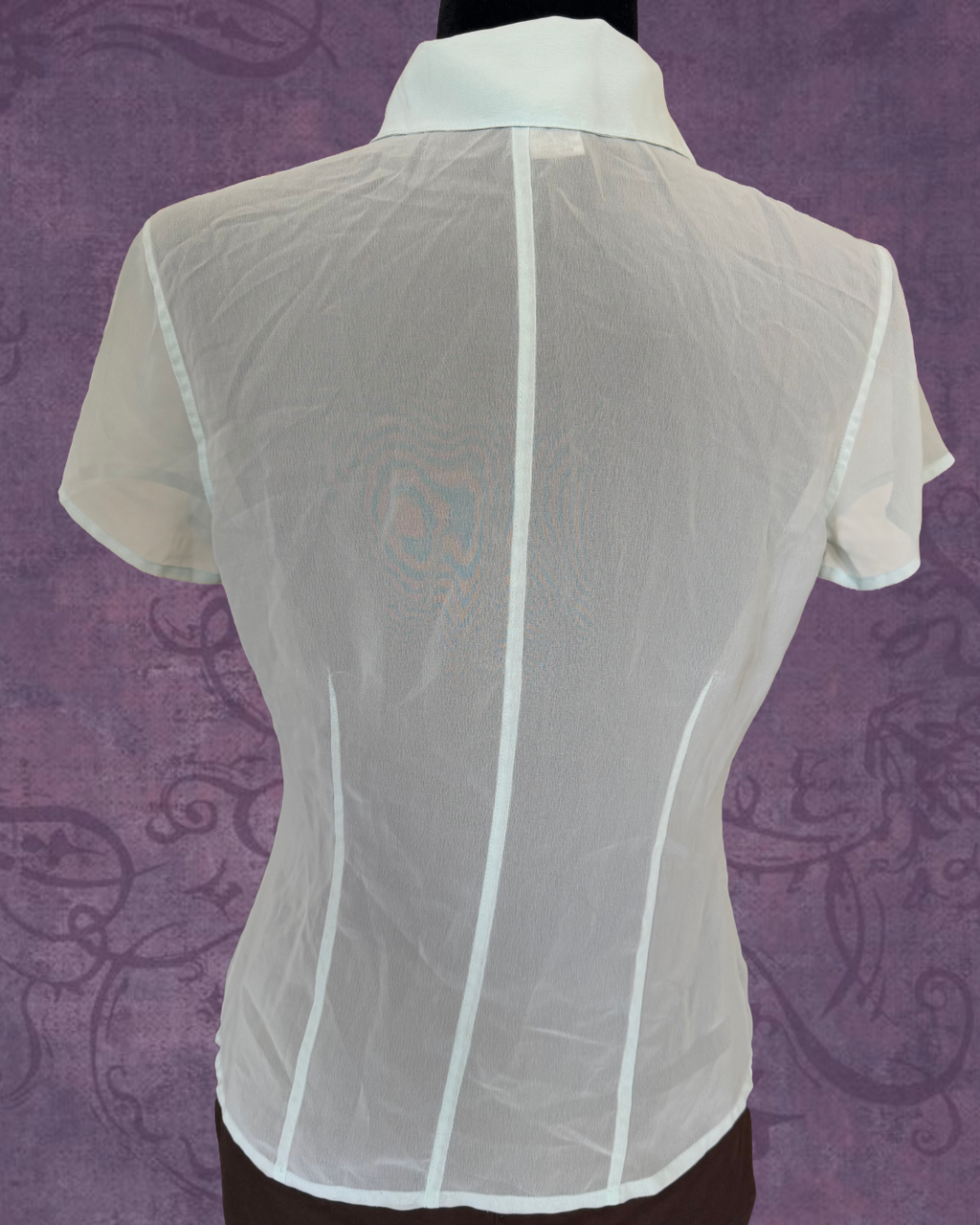 Sheer mint button up