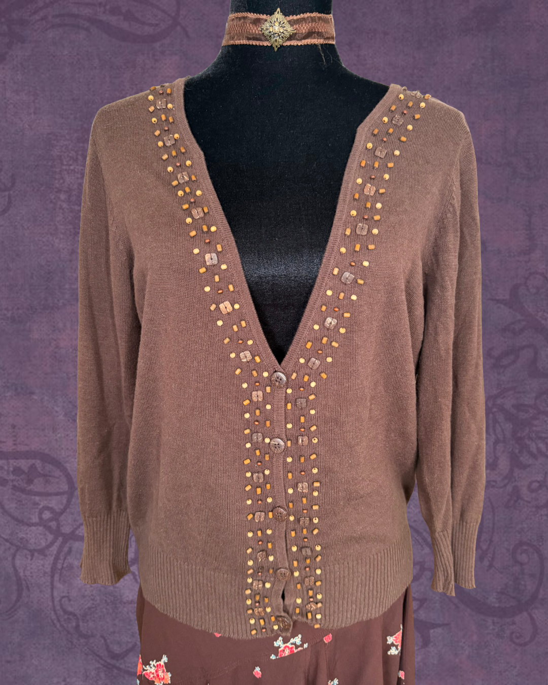 Beaded cardigan
