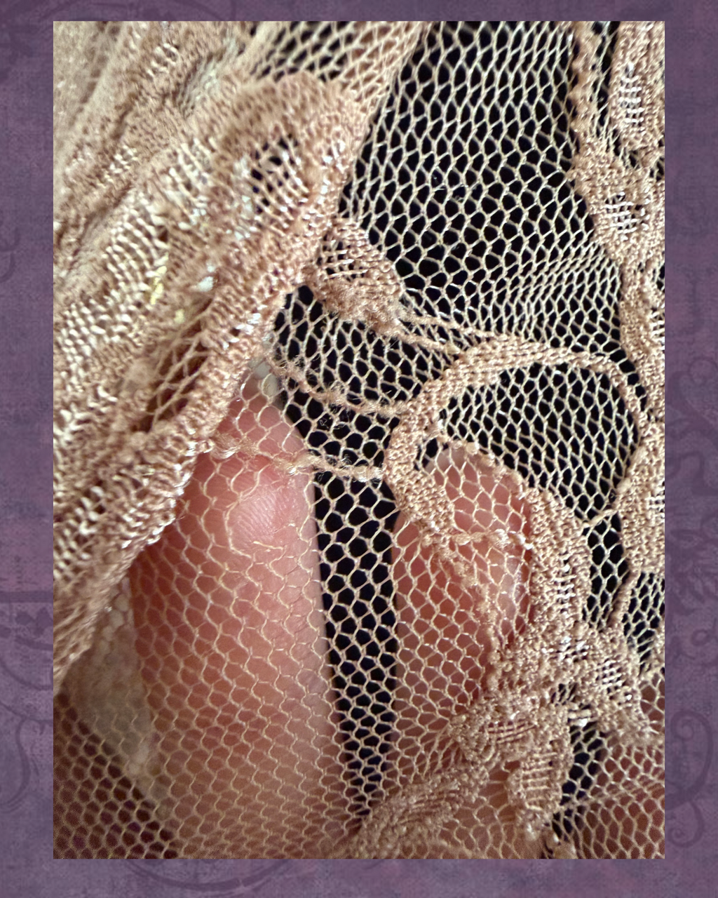 Lace fairy crochet long sleeve top