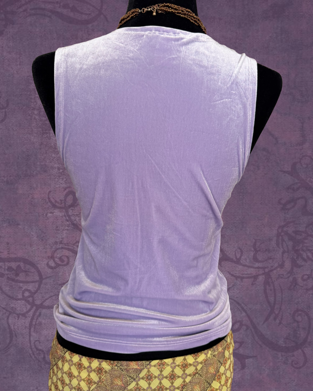 Lilac velvet tank