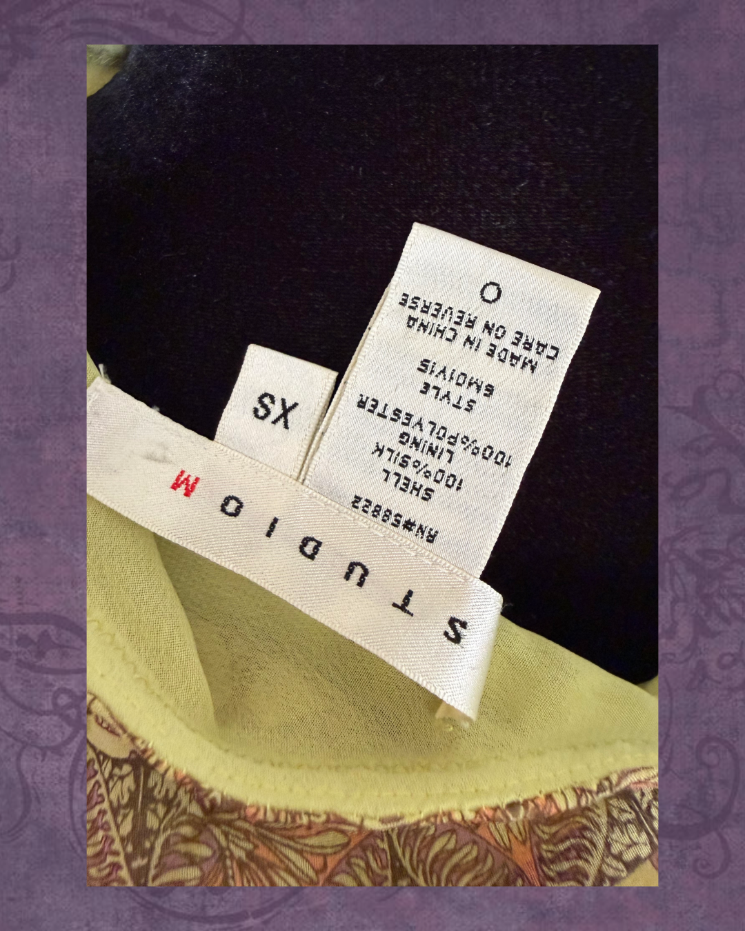 Silk geometric whimsy skirt