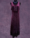 Velvet floral maxi dress