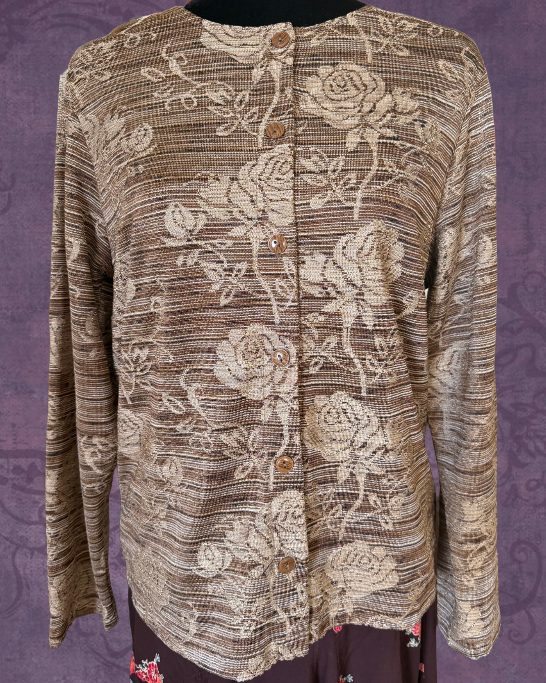 Floral nuetral caridgan