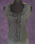 Lace ruffle tank